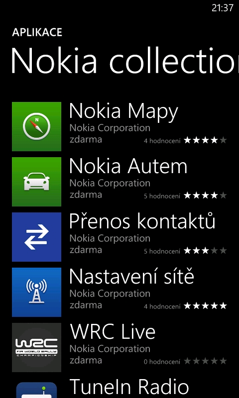 Nokia sekce