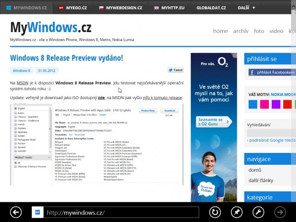 Windows 8 Release Preview - screenshoty z instalace