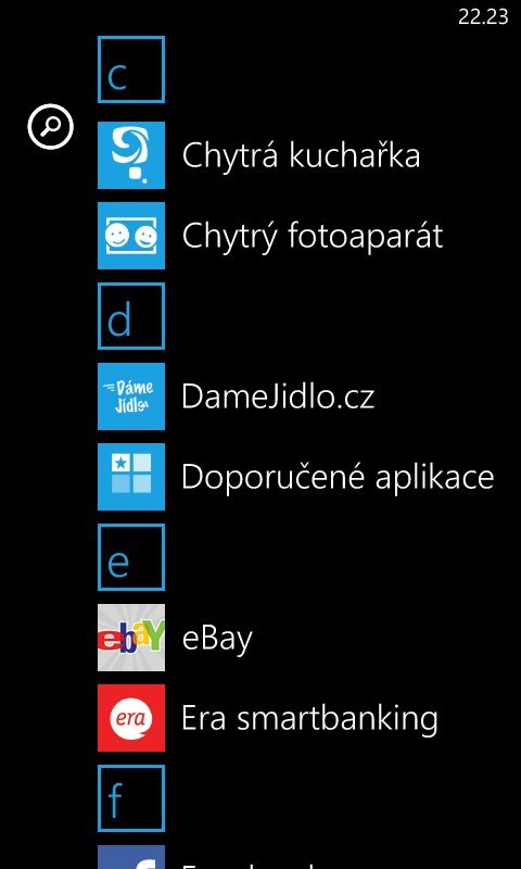 Recenze Lumia 820 - screenshoty